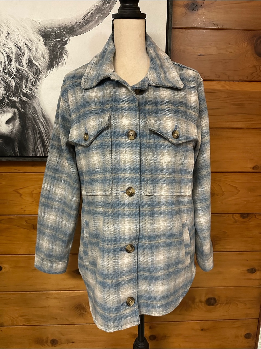 NWT American Eagle Oversized Soft Plaid Jacket